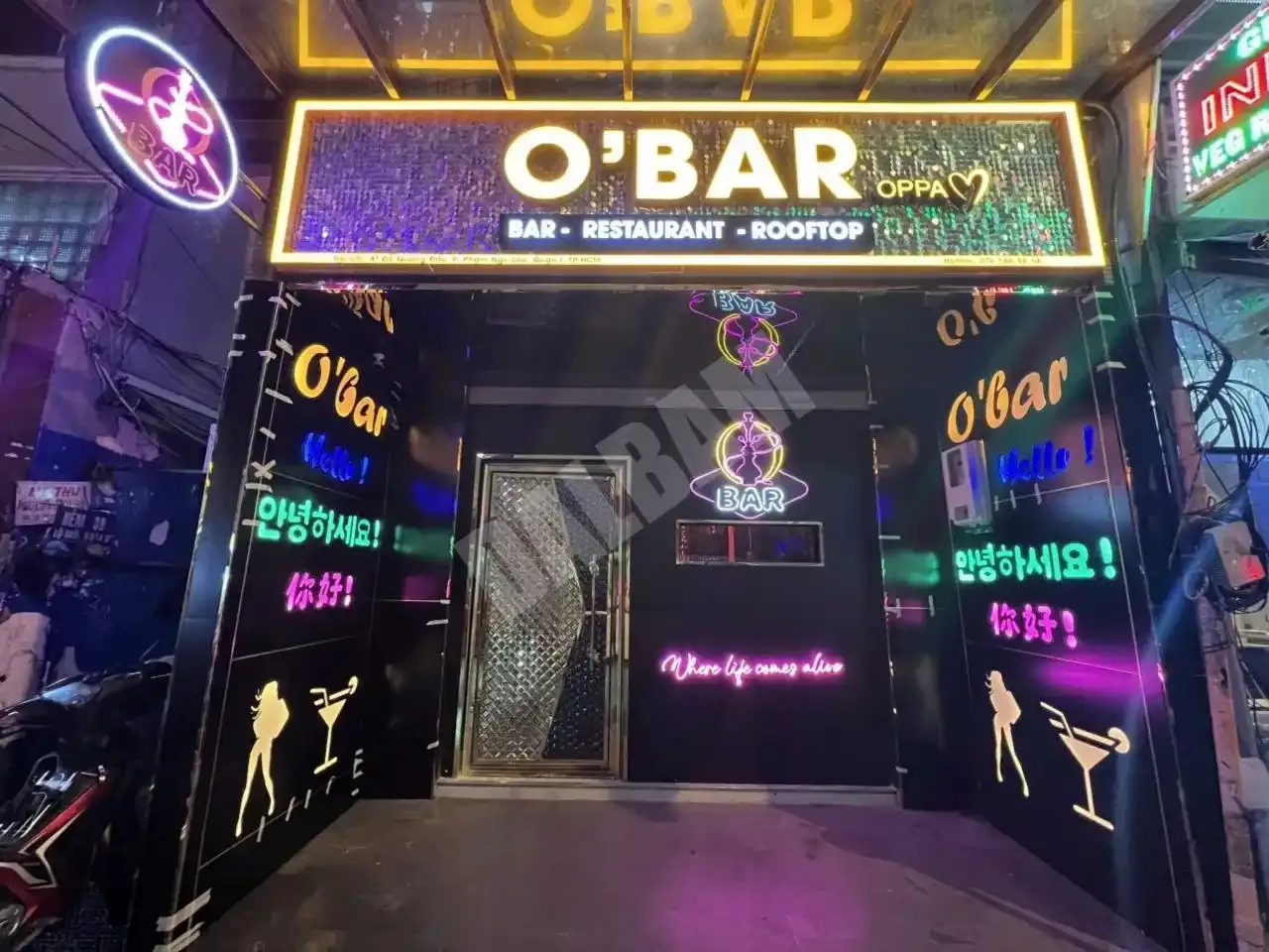 호치민 부이비엔 근처 착석바 추천 오빠 바 (O bar)